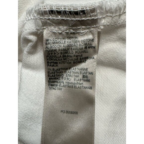 7 For All Mankind Sz XL Dress Denim Sleeveless Flounced Mini White New - Picture 8 of 11